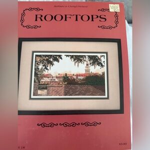 Barbara & Cheryl counted cross stitch pattern Rooftops. Charleston Sc landscape
